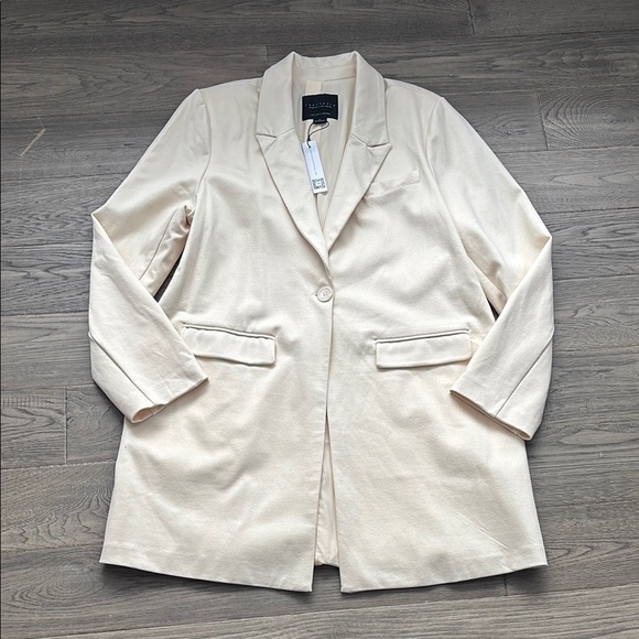 Sanctuary | Mid city one button blazer in sugar cookie / cream colour NWT SizeXL - Picture 3 of 15